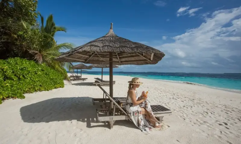 Exploring The Beauty: Sunset At Maldives Beach